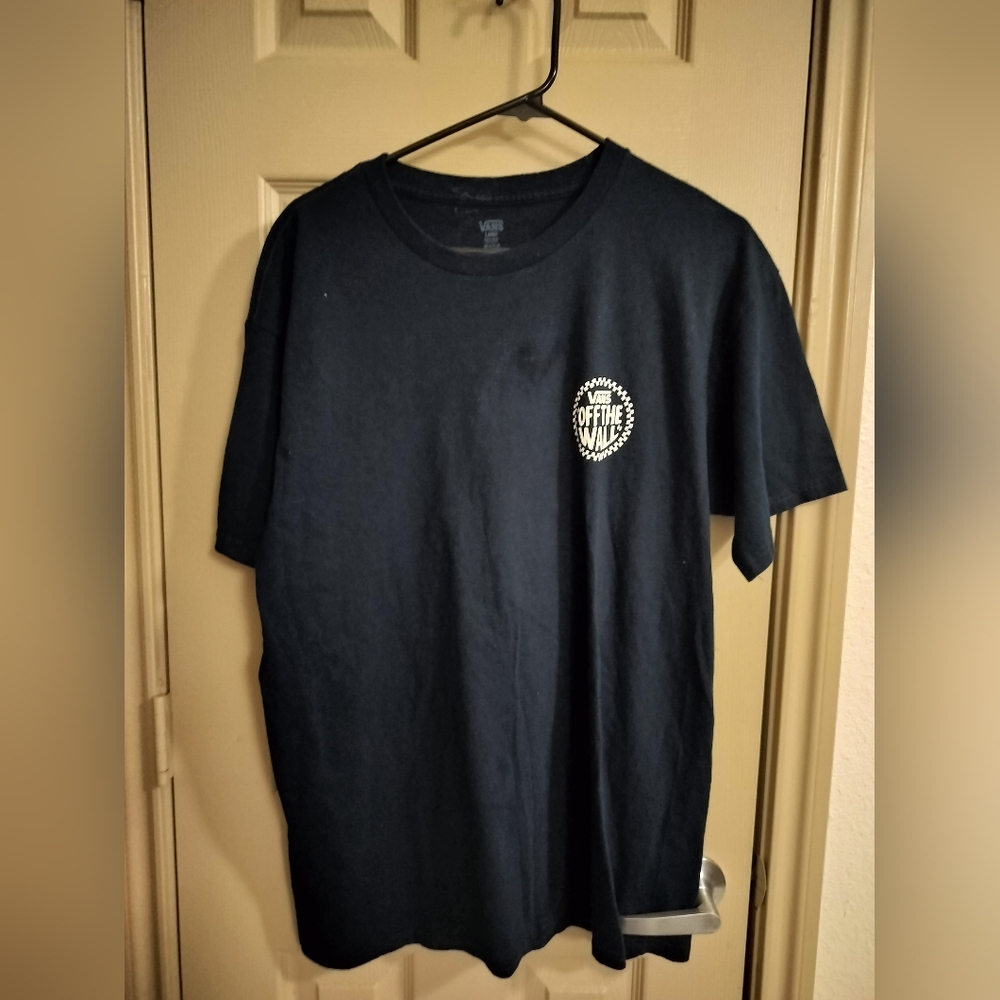 Vans Navy Blue Short Sleeve Tee Sz L
